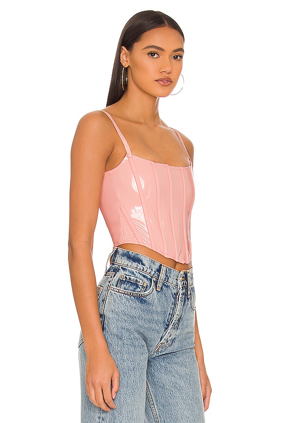 view 2 of 4 Cotton Candy Corset Top in Pink