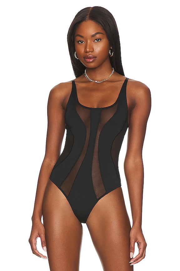 view 2 of 5 Twist Bodysuit in Black