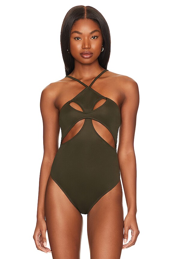 view 2 of 5 Fleur Bodysuit in Olive