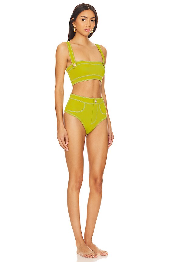 view 2 of 4 CONJUNTO DE BIKINI BANDEAU LAVINIA in Pistachio