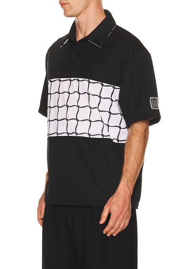 view 2 of 6 Net Polo in Black