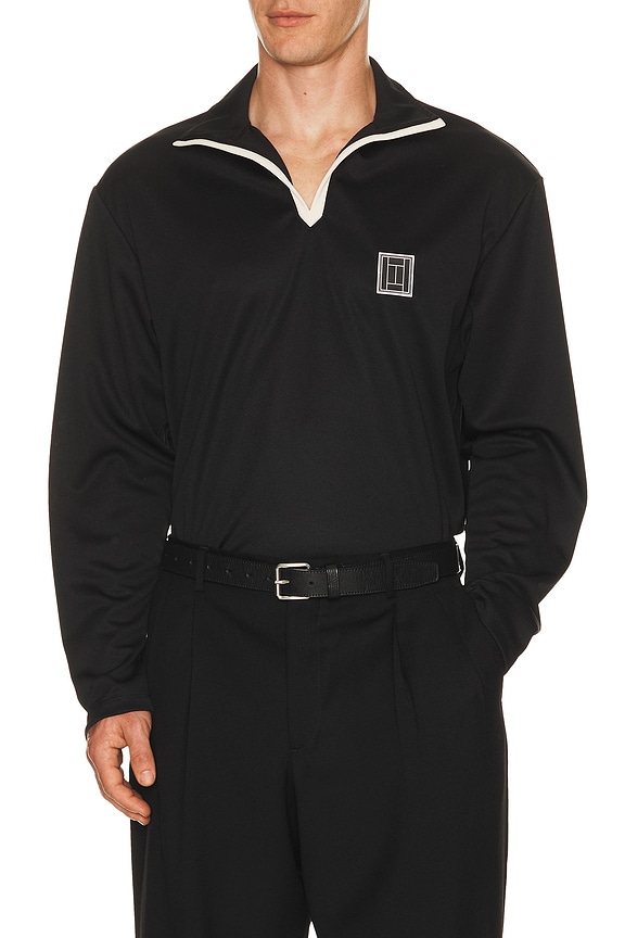 view 1 of 5 OTC On Court / Off Court Longsleeve Polo in Black