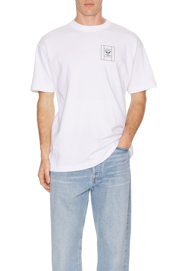 view 2 of 4 Tennis Only T-Shirt in White