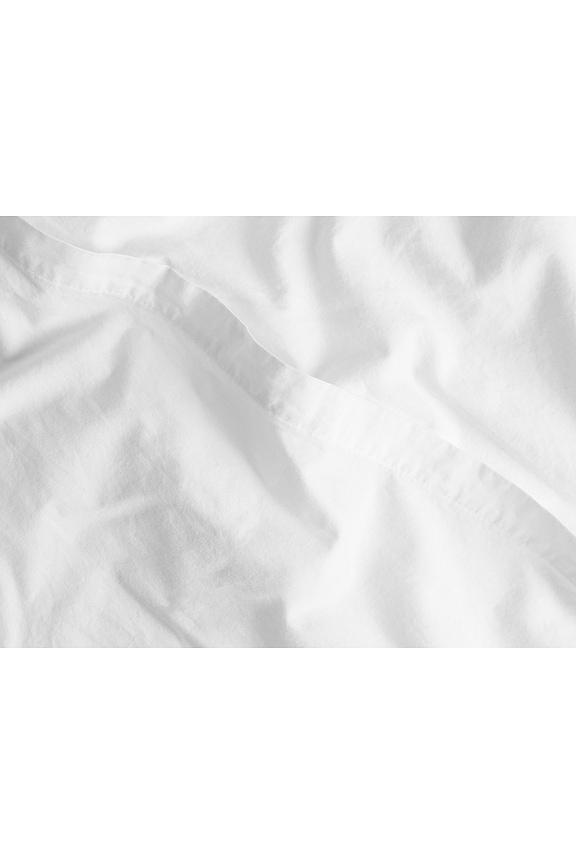 view 2 of 3 Brushed Cotton Pillowcase Set in White