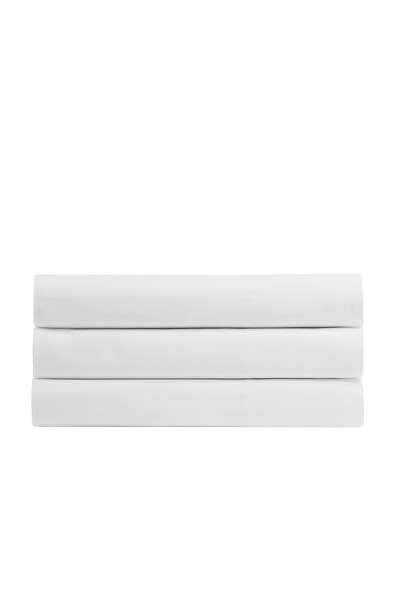 view 1 of 3 Brushed Cotton Top Sheet in White