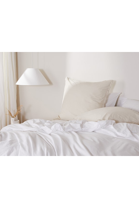 view 2 of 3 Brushed Cotton Top Sheet in White