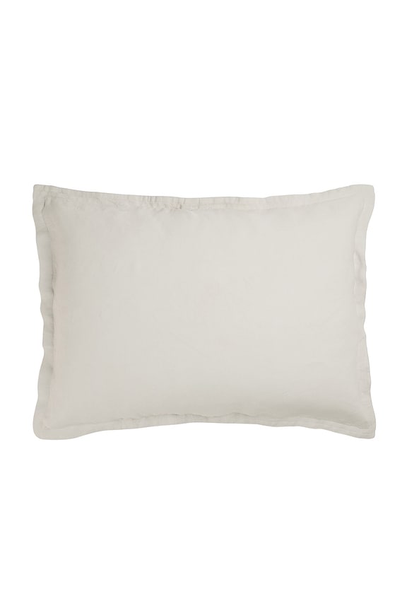 view 2 of 3 Linen Sham Set in Bone