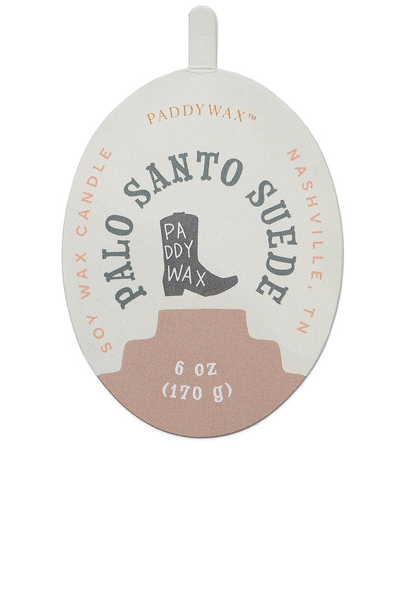 view 2 of 2 VELA NASHVILLE COWBOY BOOT CANDLE in Palo Santo Suede