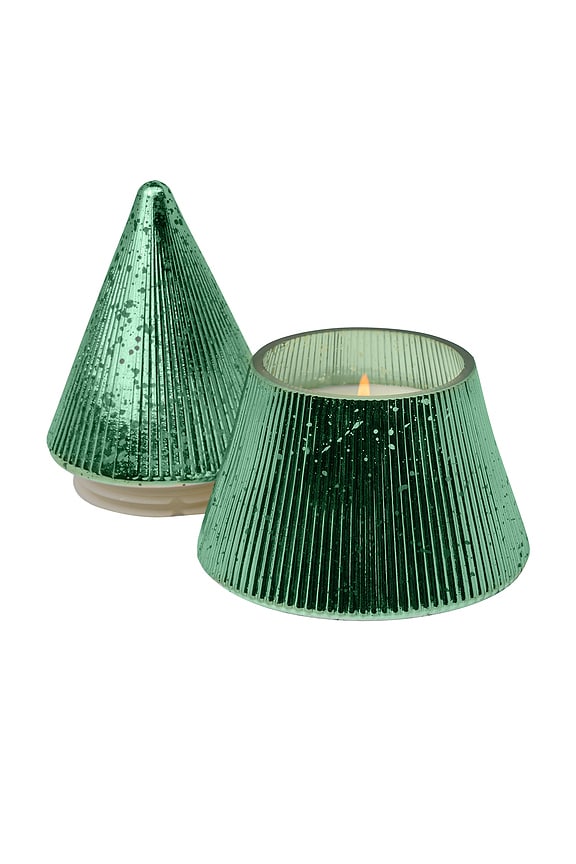 view 2 of 2 Cypress & Fir 7oz Green Candle in 