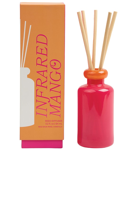 view 2 of 2 Stack Glass Diffuser in Infrared Mango