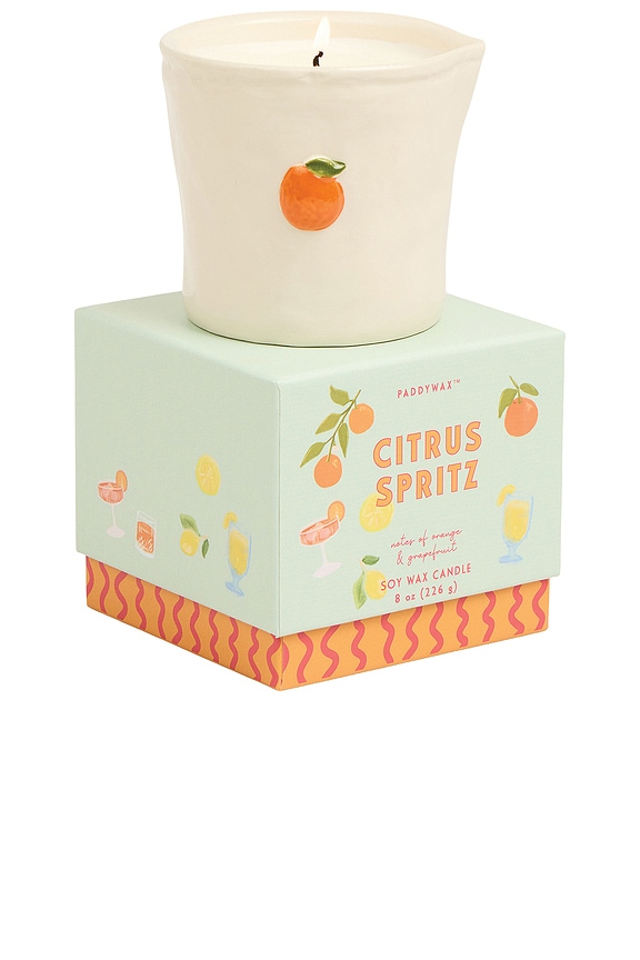view 1 of 2 Bistro Boxed Ceramic Candle in Citrus Spritz