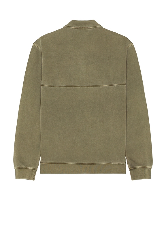 view 2 of 3 Davion Quarter Zip Pullover in Vintage White Sage