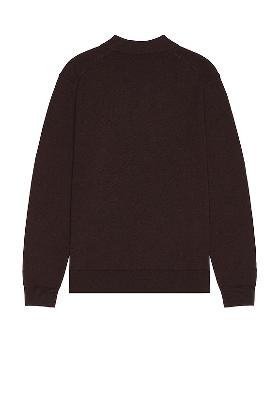 view 2 of 3 Finsbury Sweater Polo in Heathered Bordeaux