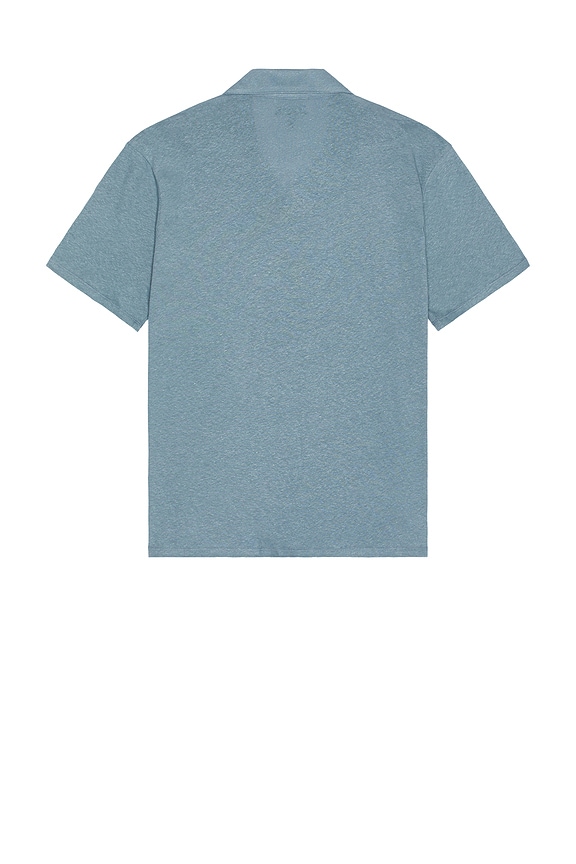 view 2 of 3 Shelton Short Sleeve Polo in Fjord Valley