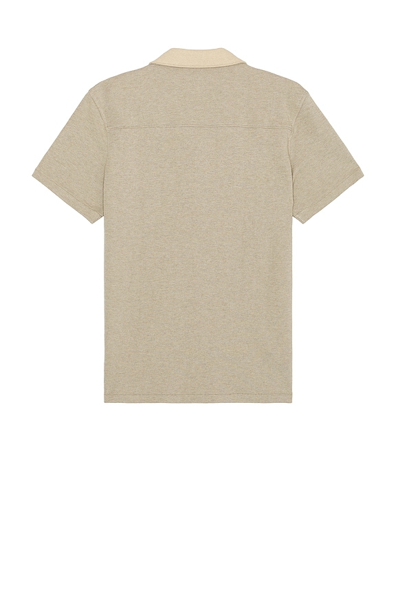 view 2 of 3 CAMISA MANGA CORTA OLIVER in Heathered Oatmeal