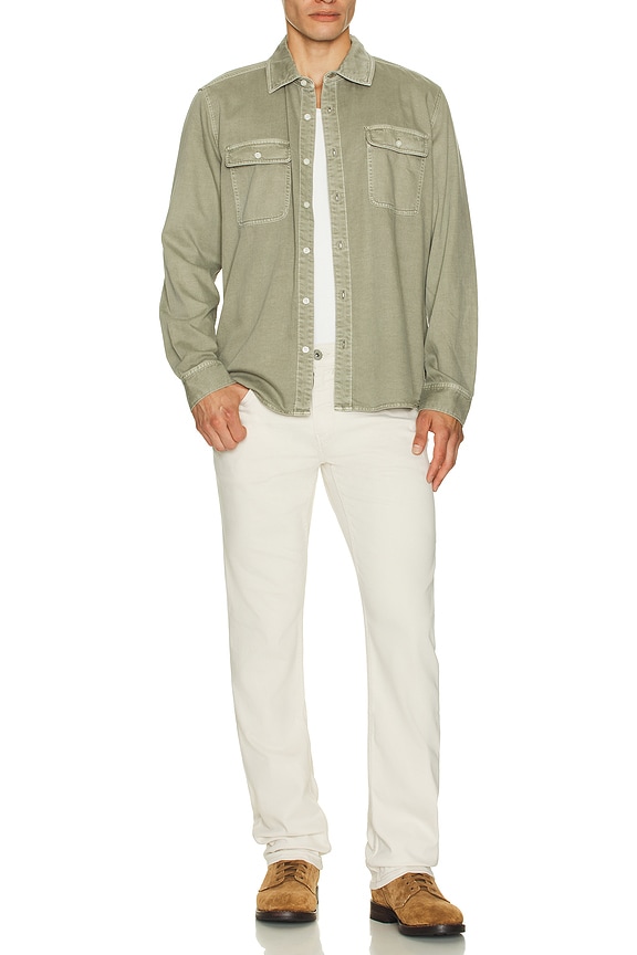 view 2 of 4 Martin Shirt in Vintage Dried Lemongrass