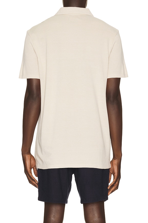 view 2 of 4 Demille Polo in Pale Khaki Combo