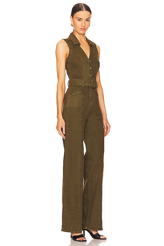 view 2 of 3 Sasha Jumpsuit in Vintage Olive Meadow