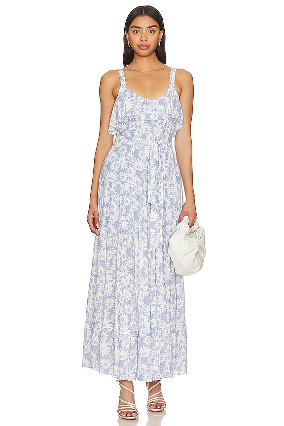 PAIGE Tevin Maxi Dress in Periwinkle Multi | REVOLVE