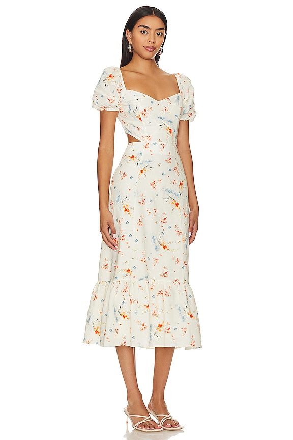view 2 of 3 VESTIDO MIDI LINH in Cream Multi