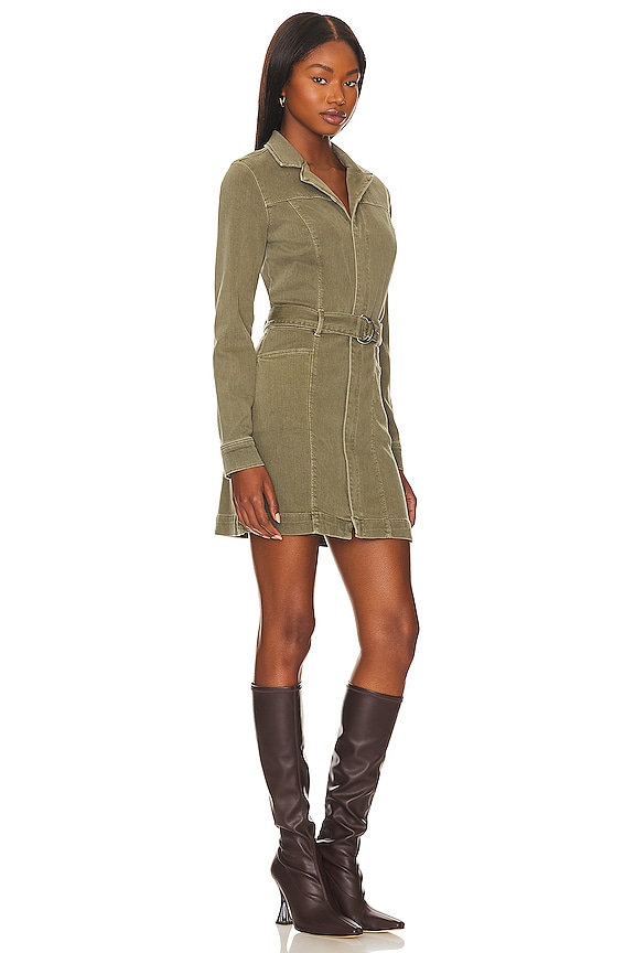 view 2 of 3 VESTIDO MANGA LARGA ANESSA in Vintage Green Forest