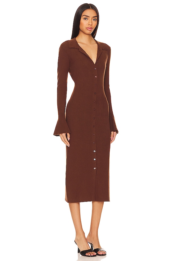 view 2 of 3 ROBE SUNDARA in Chocolate Brown