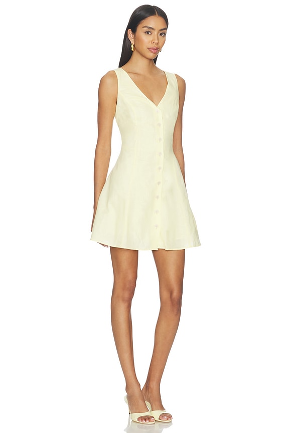 view 2 of 3 Raye Dress in Sunshine Yellow