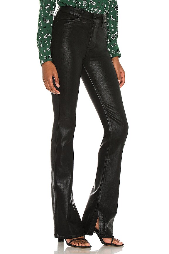 view 2 of 4 High Rise Manhattan Boot in Black Fog Luxe Coating