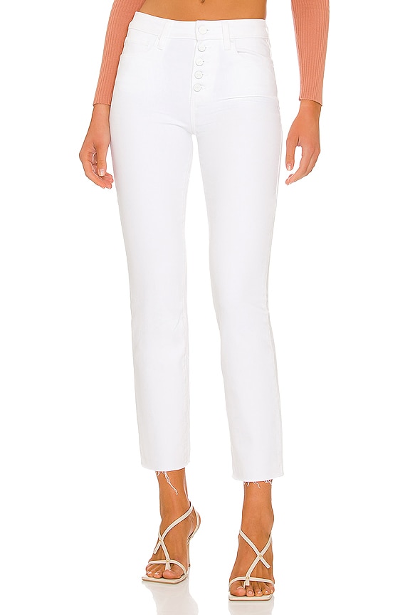 view 1 of 4 Cindy Straight Exposed Button Fly in Crisp Blanc