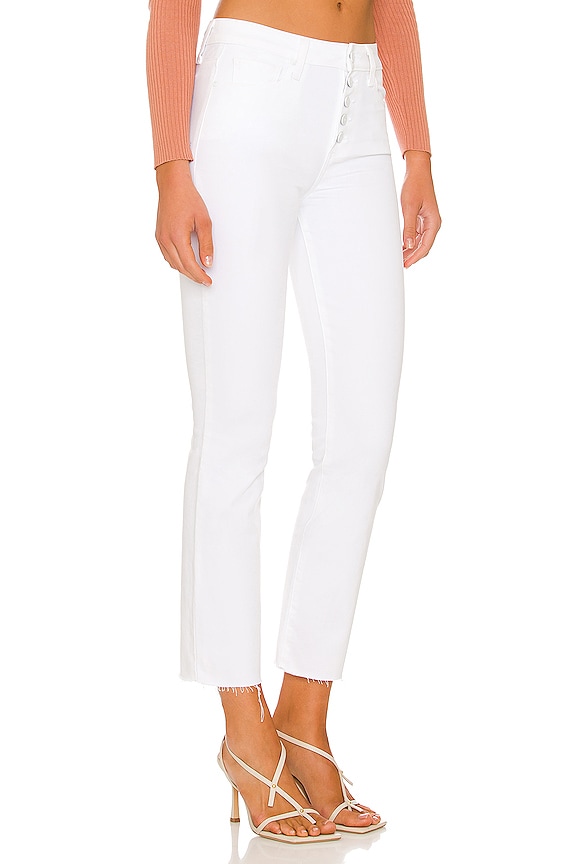 view 2 of 4 Cindy Straight Exposed Button Fly in Crisp Blanc