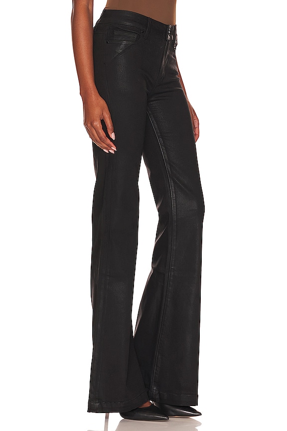 view 2 of 4 Genevieve Flare in Black Fog Luxe Coating