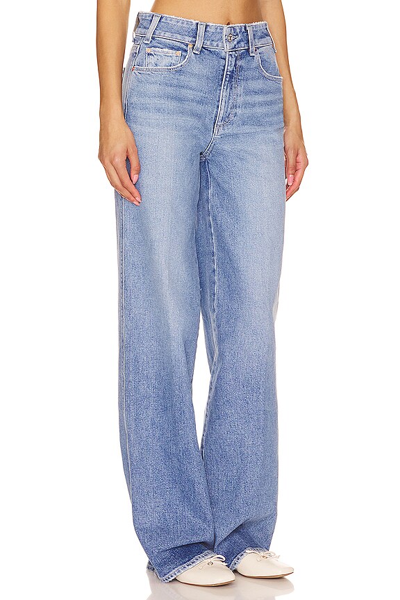 view 2 of 4 SASHA 와이드레그 진 in Khristen Distressed