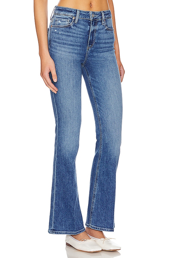 view 2 of 4 FLARE TAILLE HAUTE LAUREL CANYON PETITE in Rock Show Distressed