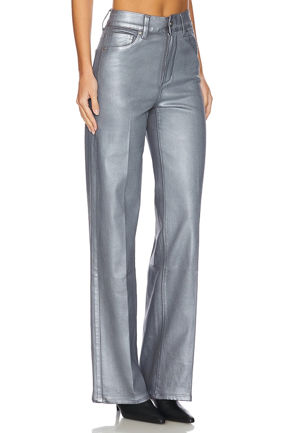 view 2 of 6 Sasha Wide Leg Jeans in Silver Shimmer