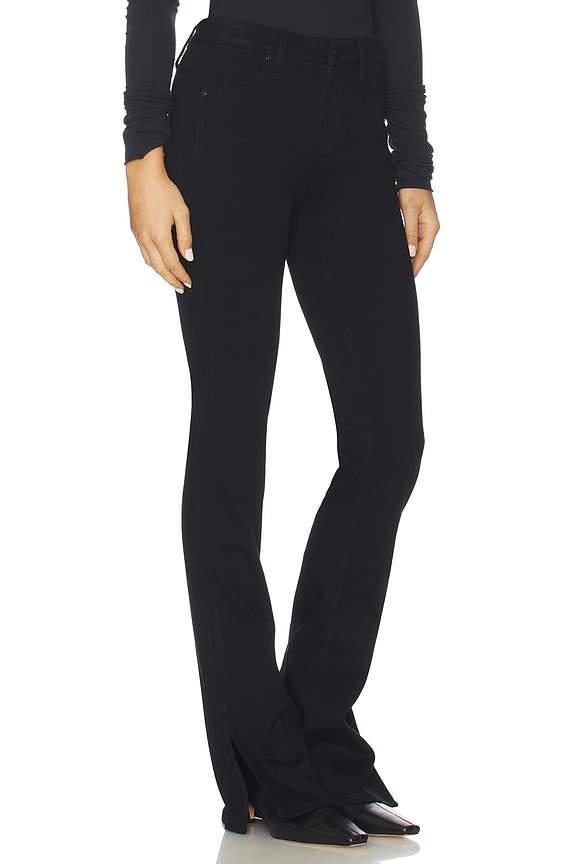 view 2 of 6 High Rise Laurel Canyon Bootcut Jeans in Black Shadow