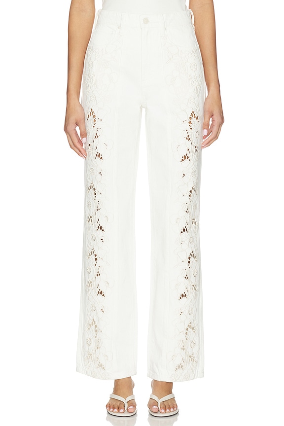 view 1 of 6 DROIT SAWYER in Tonal Ecru Embroidered