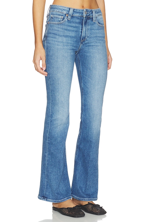 view 2 of 6 High Rise Laurel Canyon Petite Bootcut Jeans in Monaco Mist