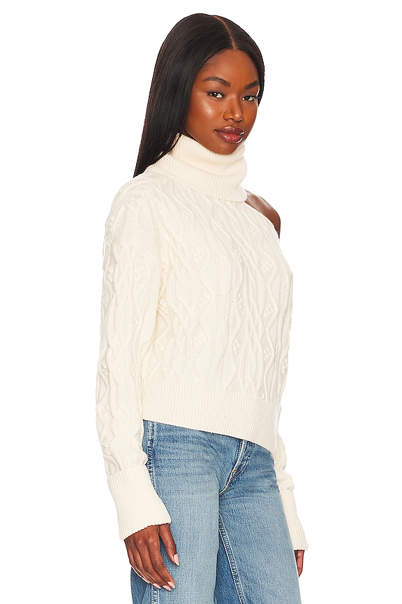 view 2 of 4 Cropped Cable Knit Raundi in Ivory