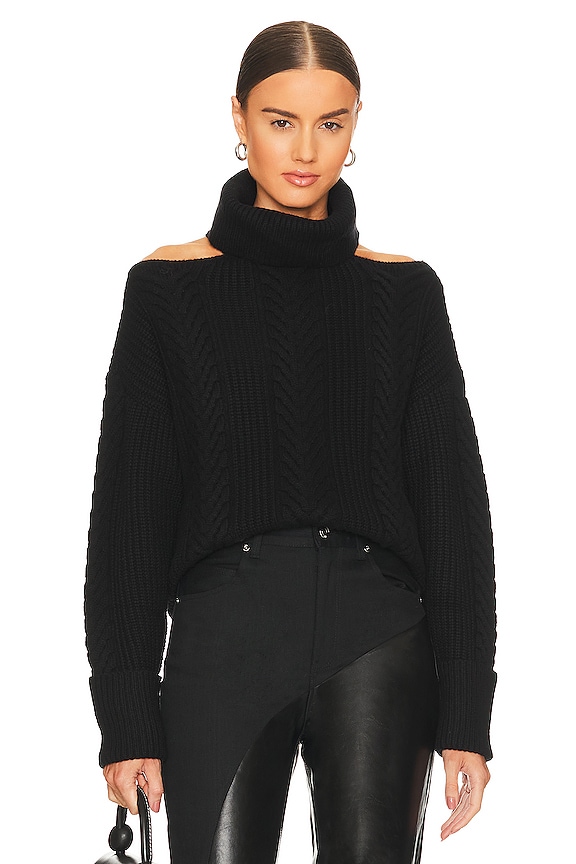 PAIGE Lorilee Sweater in Black | REVOLVE