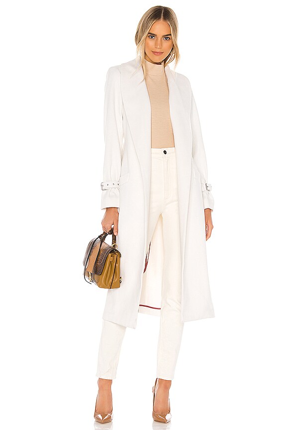 view 1 of 4 Greylin Wool Coat in Gardenia