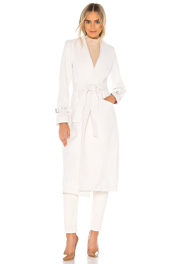 view 2 of 4 Greylin Wool Coat in Gardenia
