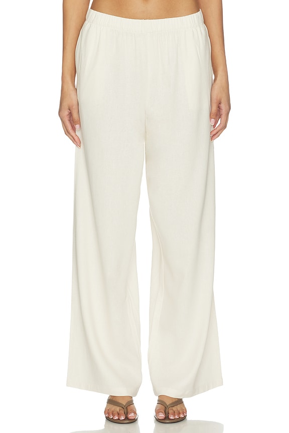 view 1 of 6 Jude Linen Pant in Parchment