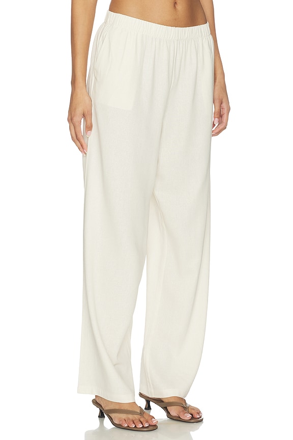 view 2 of 6 Jude Linen Pant in Parchment