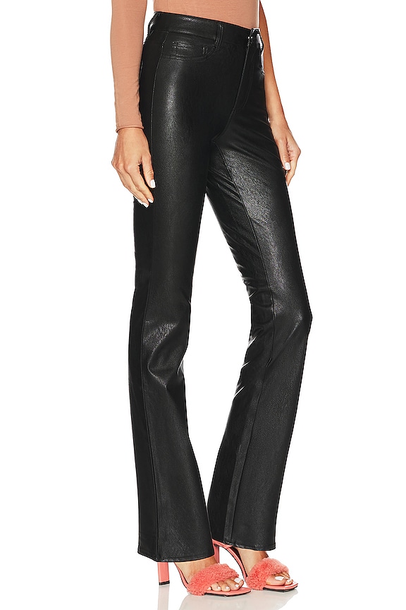 view 2 of 4 High Rise Faux Leather Manhattan Boot in Black