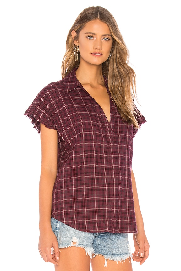 view 2 of 4 Jaylin Shirt in Dark Currant Plaid