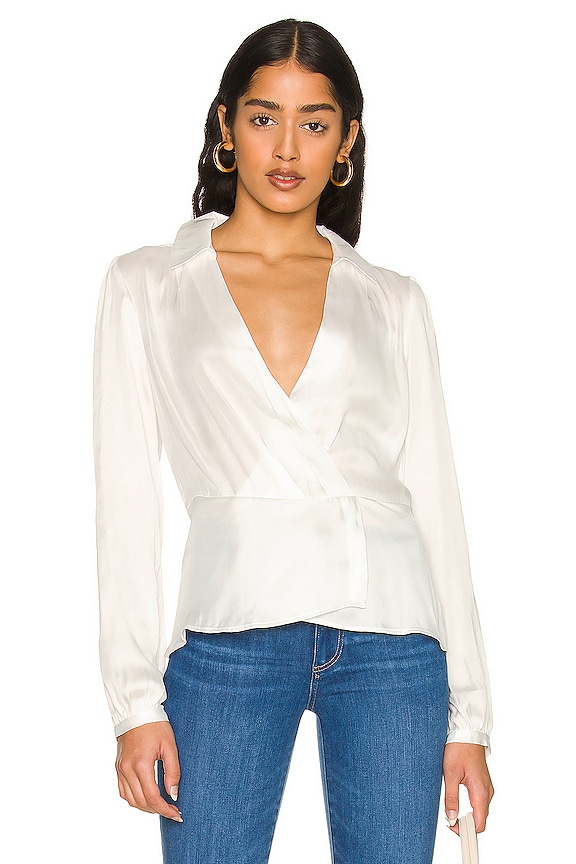 PAIGE Karla Blouse in White | REVOLVE