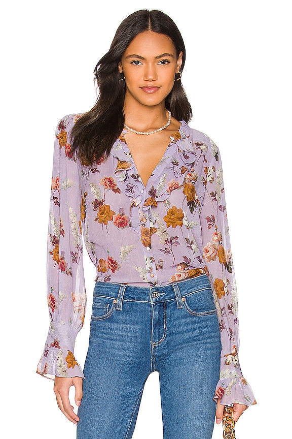 view 1 of 4 Arianne Blouse in Lavender Multi