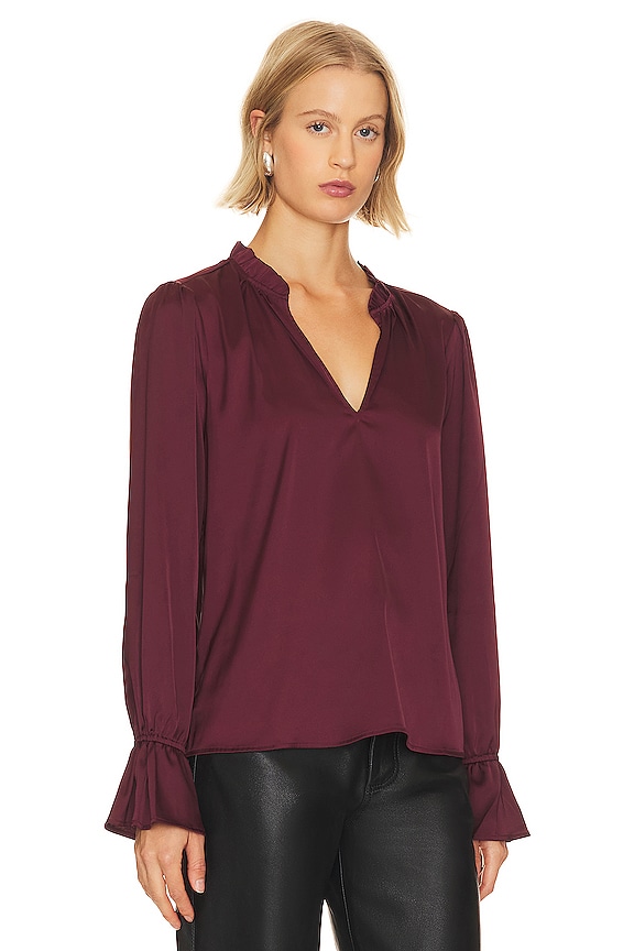 view 2 of 4 БЛУЗКА LAURIN in Dusty Cherrywood