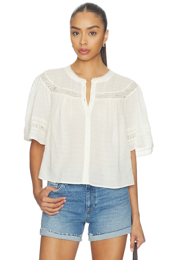 view 1 of 5 Pasadena Blouse in Ivory