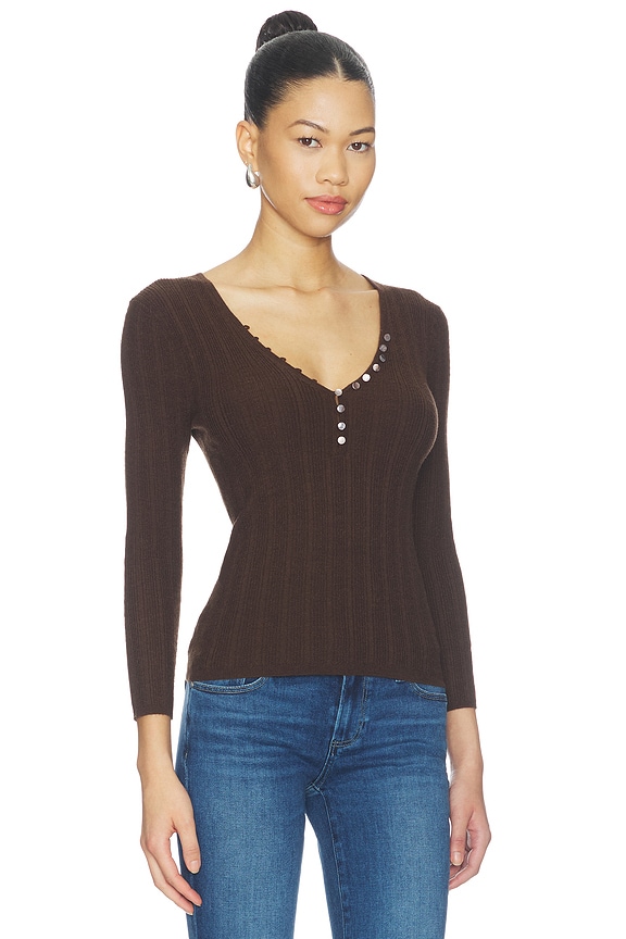 view 2 of 4 Ginnette Top in Hickory